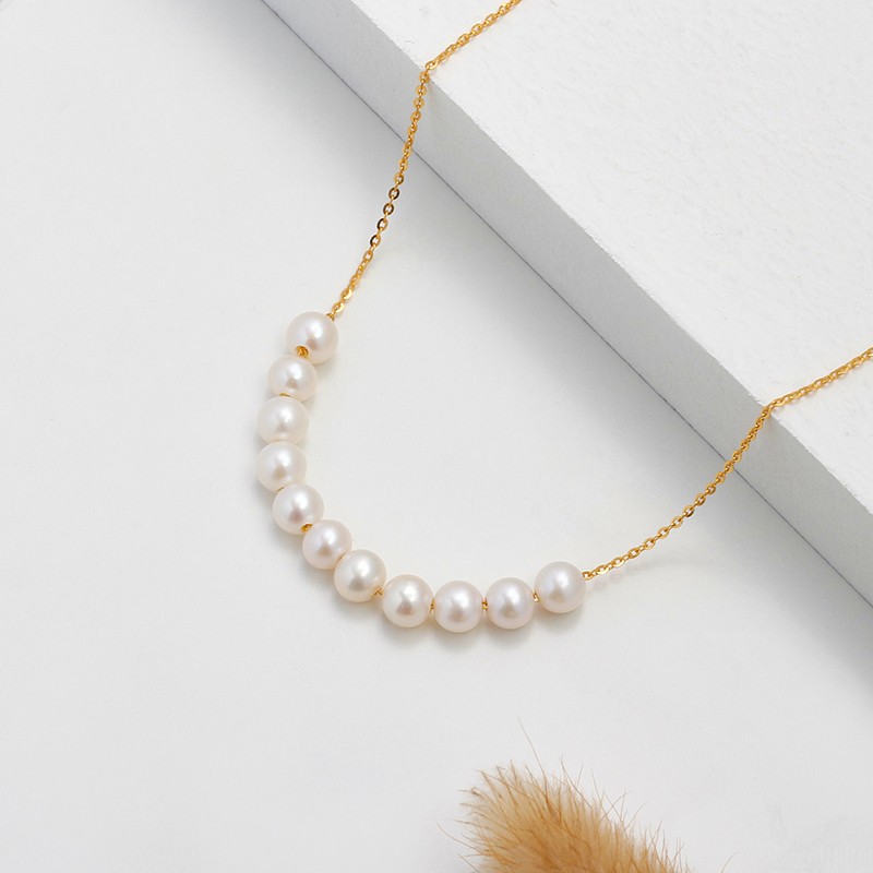 奥利维拉333019微笑珍珠锁骨链S925银